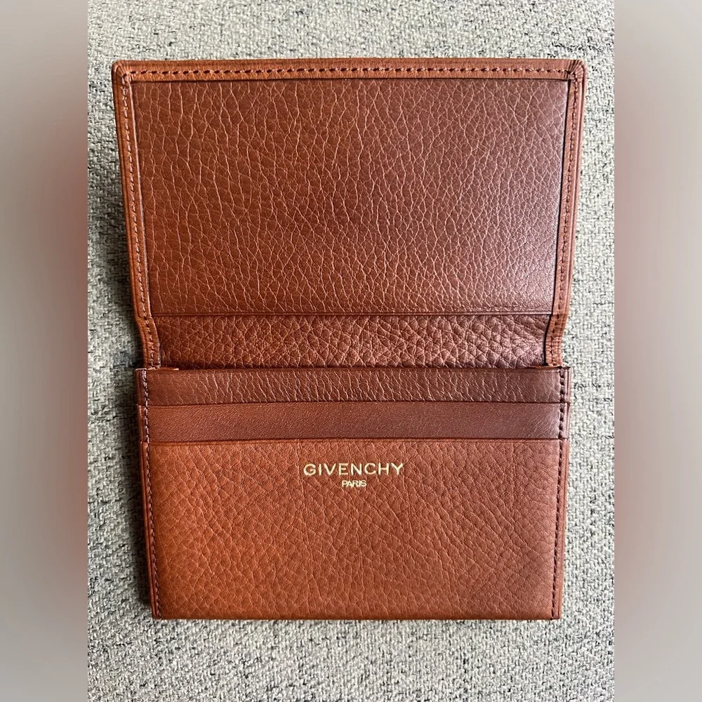 Givenchy leather card wallet